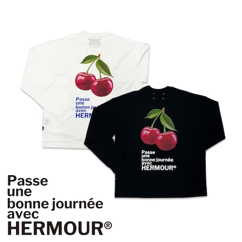 HE-120 HERMOUR "Bonne journée" COLLECTION "Cherry"【BLACK / WHITE】