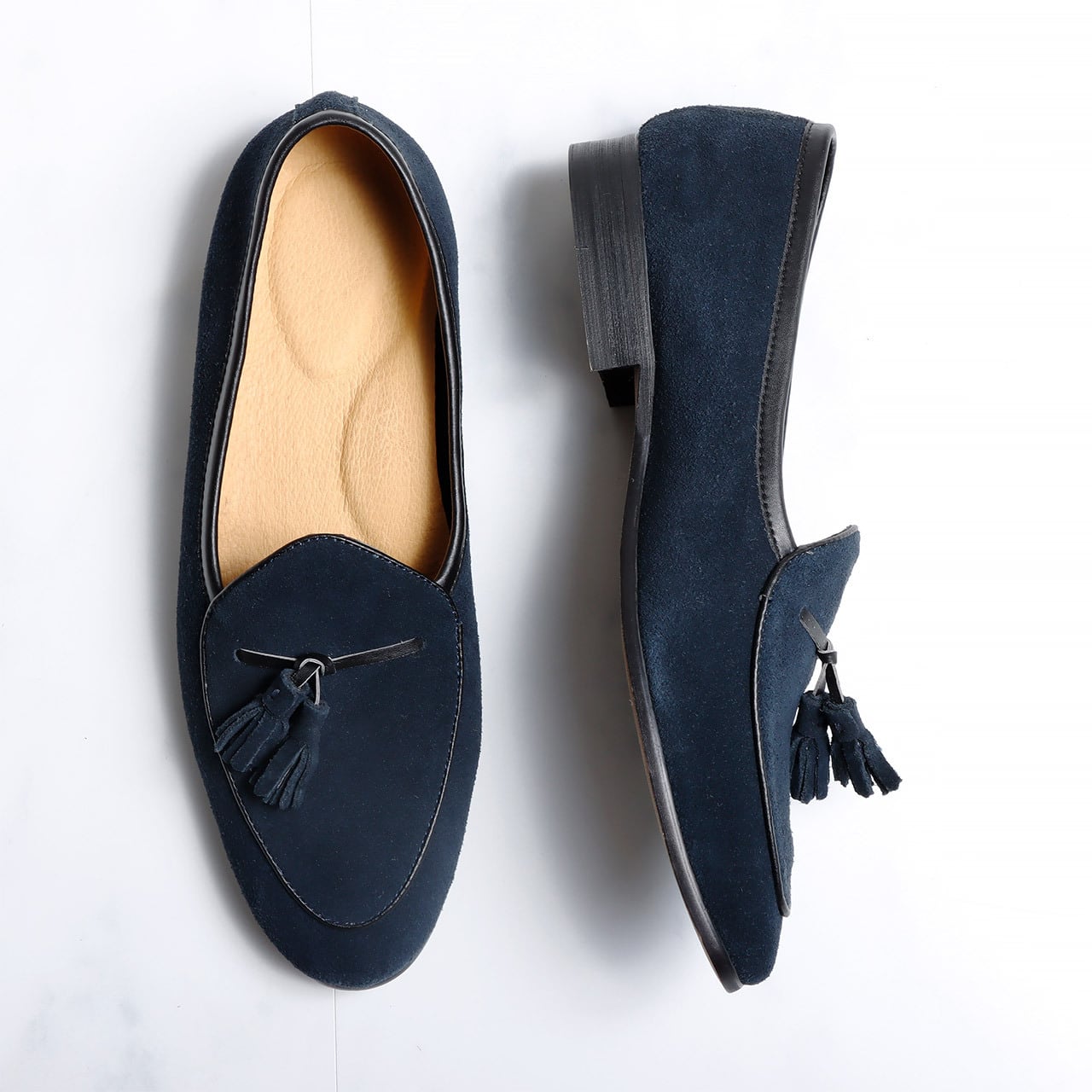イタリア・ナポリ製スエードタッセルローファー 匠職人ハンドメイド＞スエードタッセルローファー 3色展開 | Buona