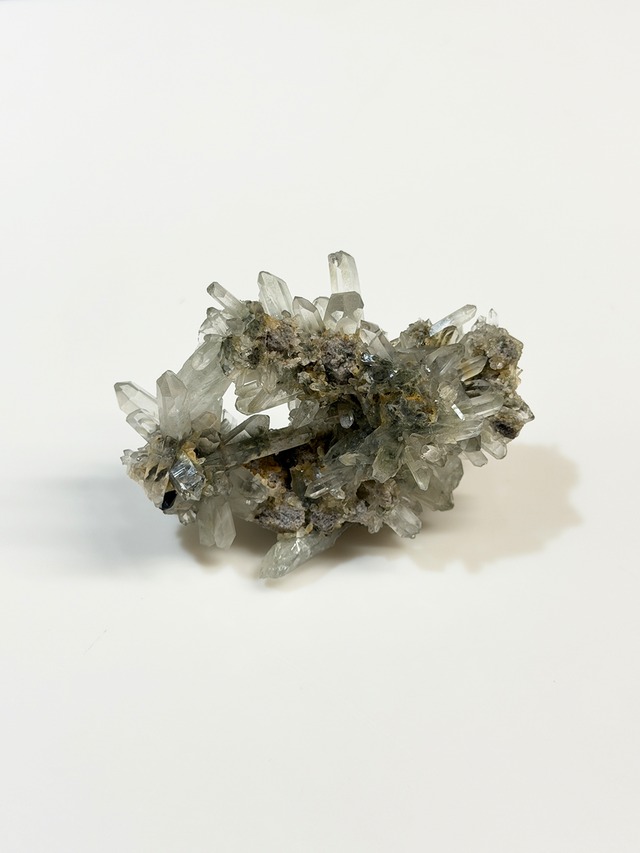 アナテースクリスタル×クローライトクォーツ【ML-0146】パキスタン バルチスタン