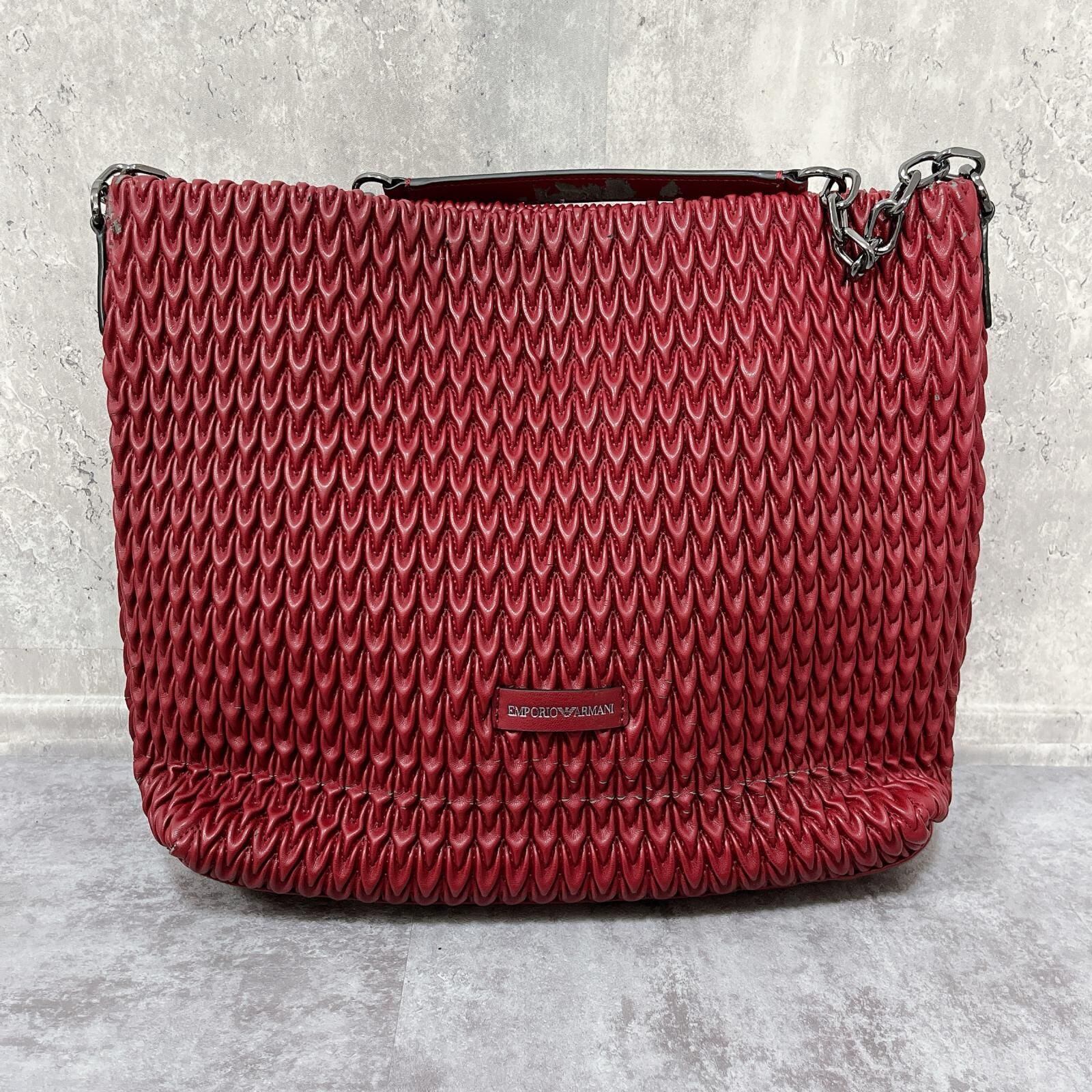 EMPORIO ARMANI】エンポリオ・アルマーニ トートバッグ 編み込み
