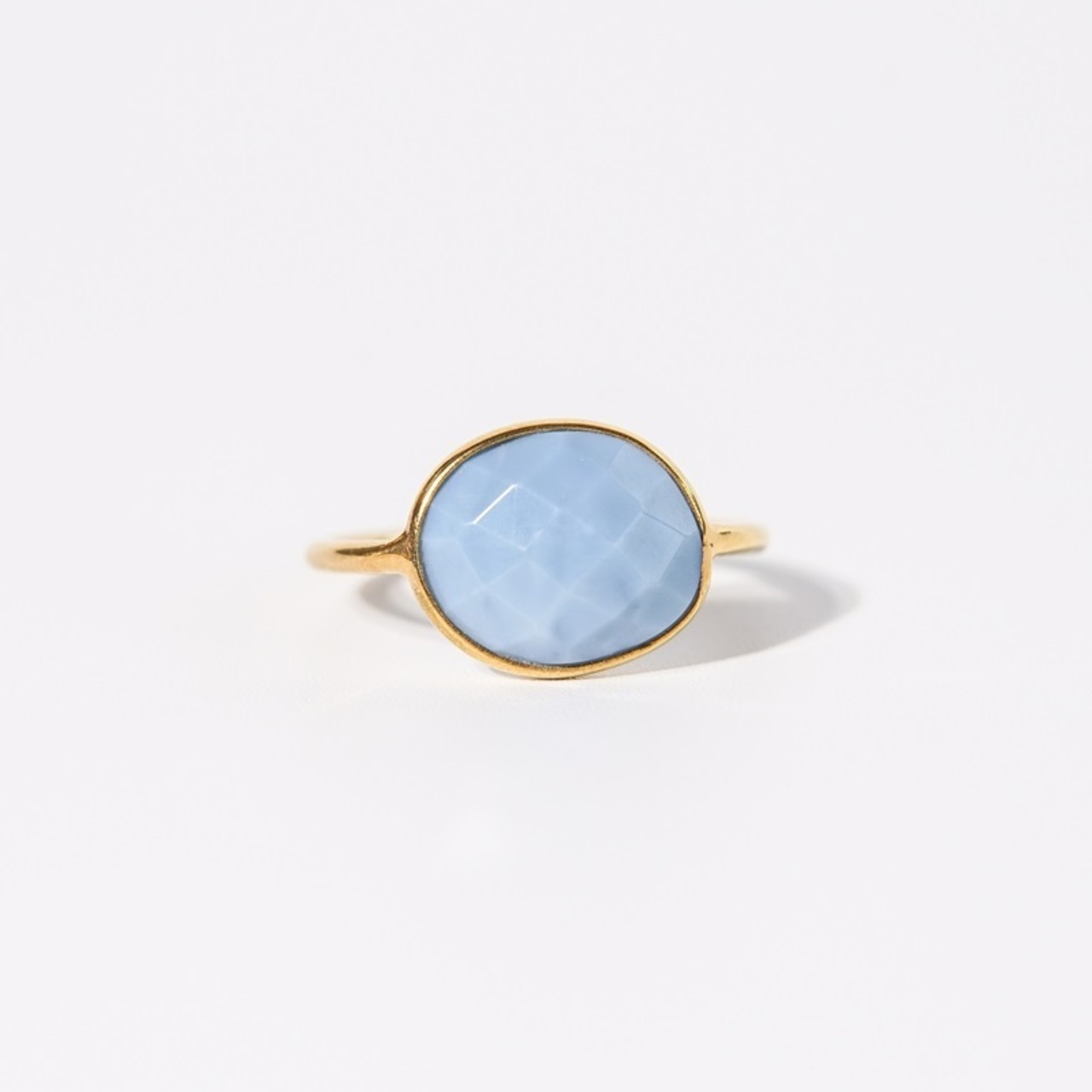 【11号】オーウィーブルーオパール リング