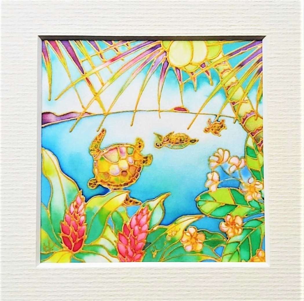 原画 Colorful tropics 7 | Colorful Silk