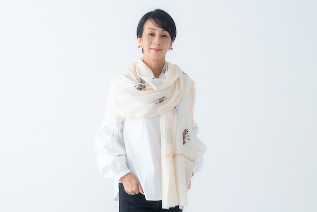 「PaSHMiNa」カシミアストール　オフホワイト