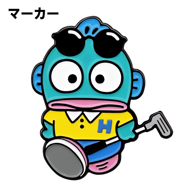 ハンギョドン(ゴルフver.)　ゴルフマーカー　ゴルフ 用品 マグネット おしゃれ かわいい キャラクター サンリオキャラクターズ ライセンス商品