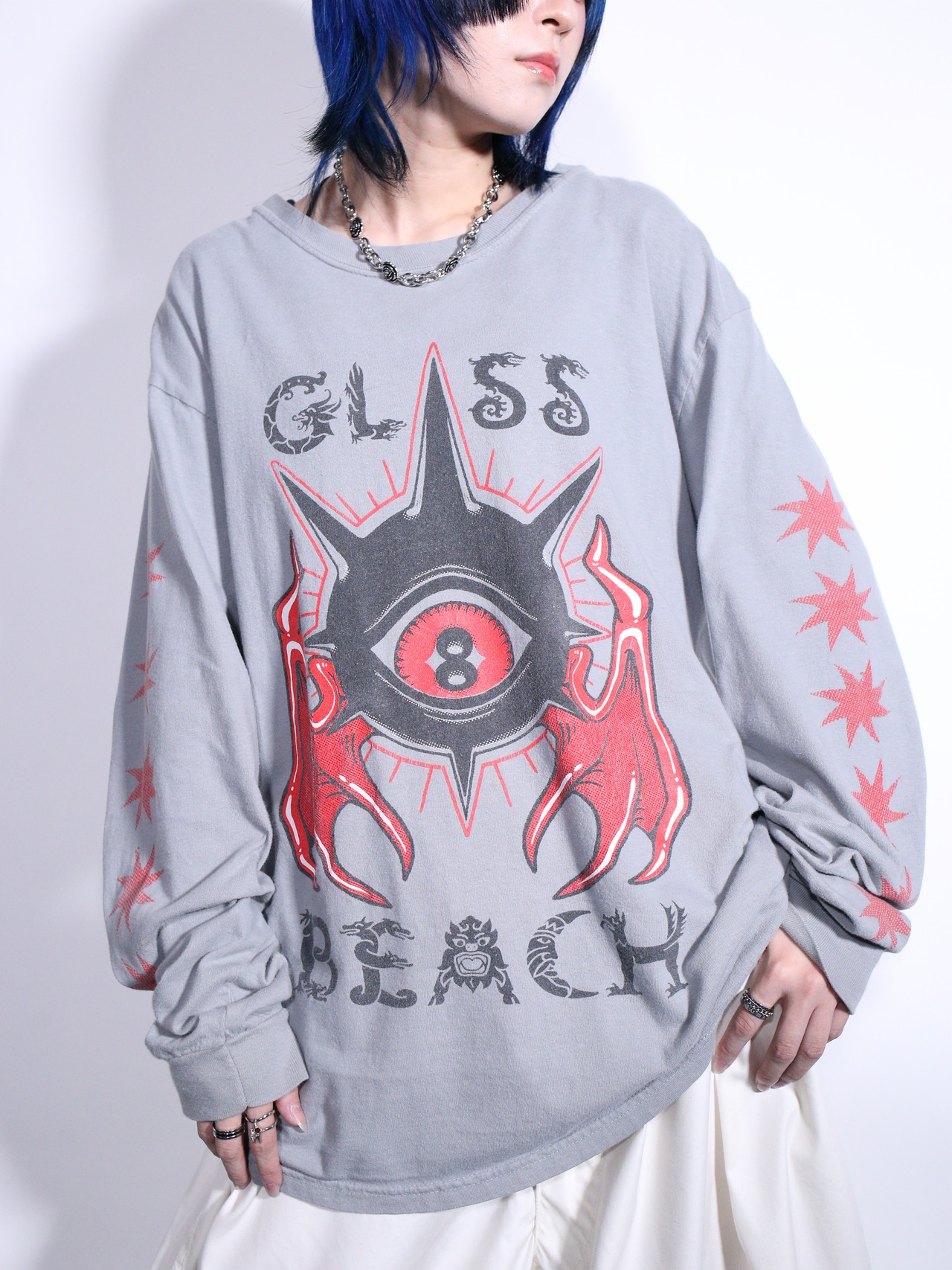 "comfort colors" occult eye graphic l/s tee - 1