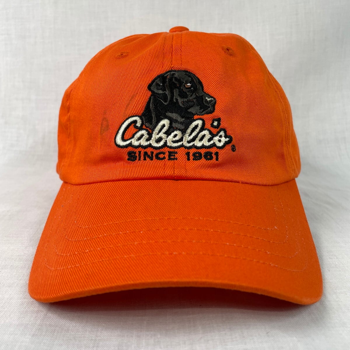 古着 Cabela's カベラス ベースボールキャップ ロゴ刺繍 メンズ