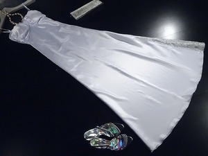 ★送料無料★7号（S)★サイドレース仕立てロングドレス[DRN0056]