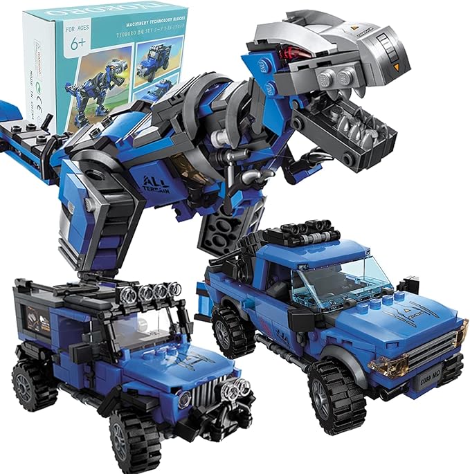 AMYCOOL 3-IN-1 ブロック 恐竜 おもちゃ 人気 立体パズル きょうりゅう