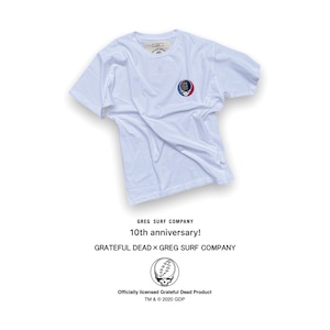 GRATEFUL DEAD × GREG SURF COMPANY T-shirt(ホワイト)
