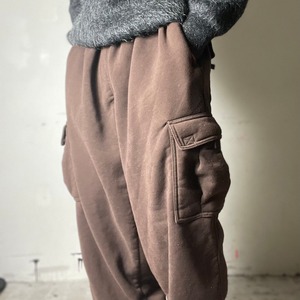 WIDE CARGO SWEAT PANTS