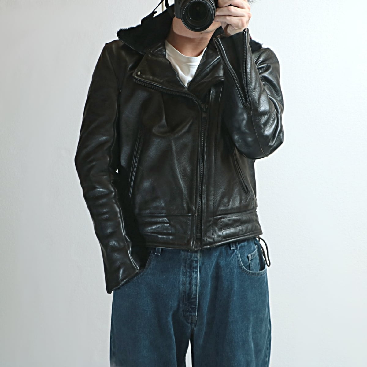 VANSON バンソン 「ハイウェイマン」 カスタム レザー ライダース ジャケット 古着 used