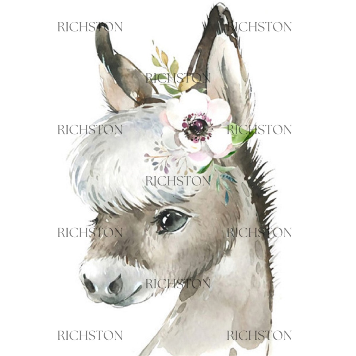 ダイヤモンドアート 『やわらかな微笑み・ロバ』 B4サイズ(外寸30x40