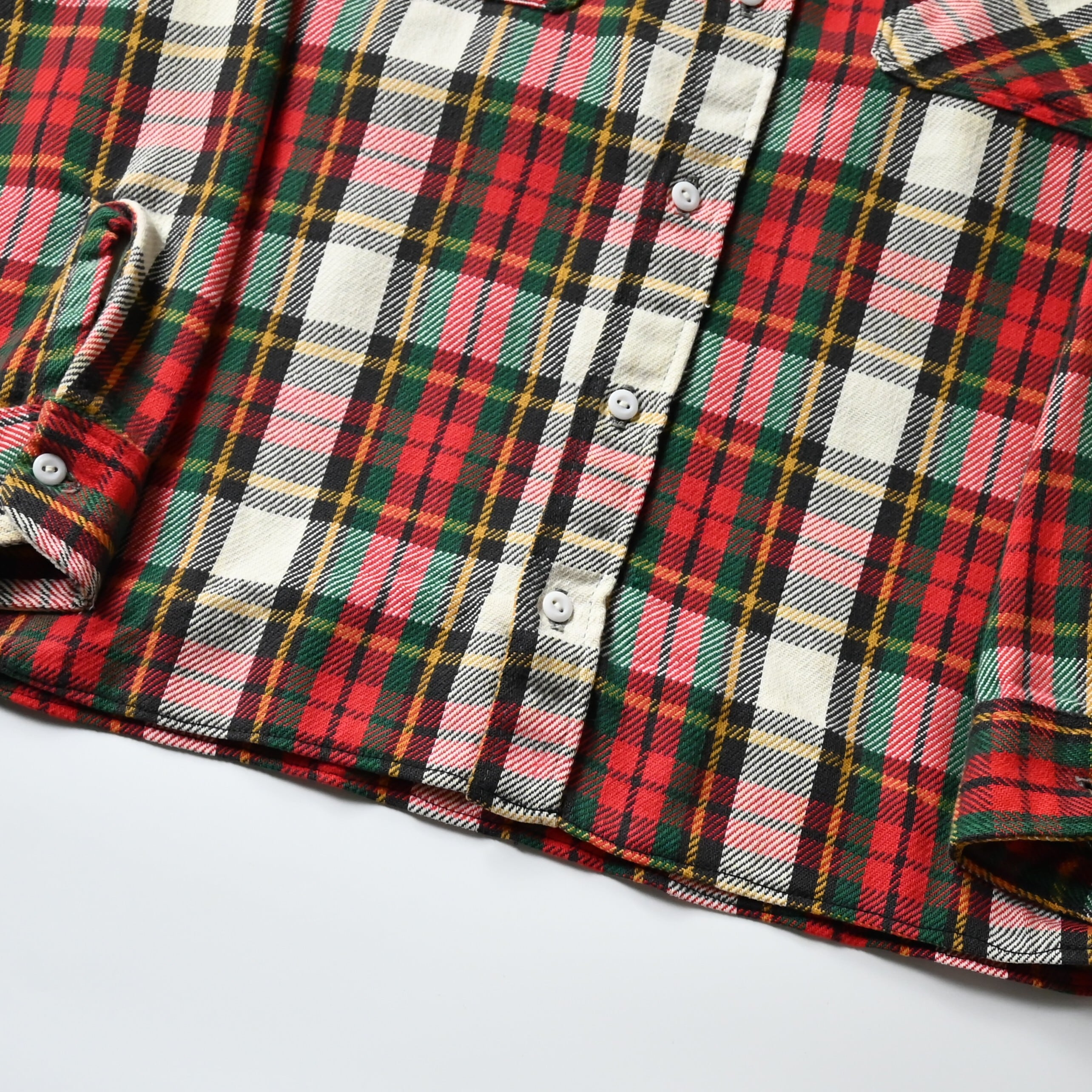 70's BIGMAC vintage M Ctton Flannel Check Shirt | GANKO