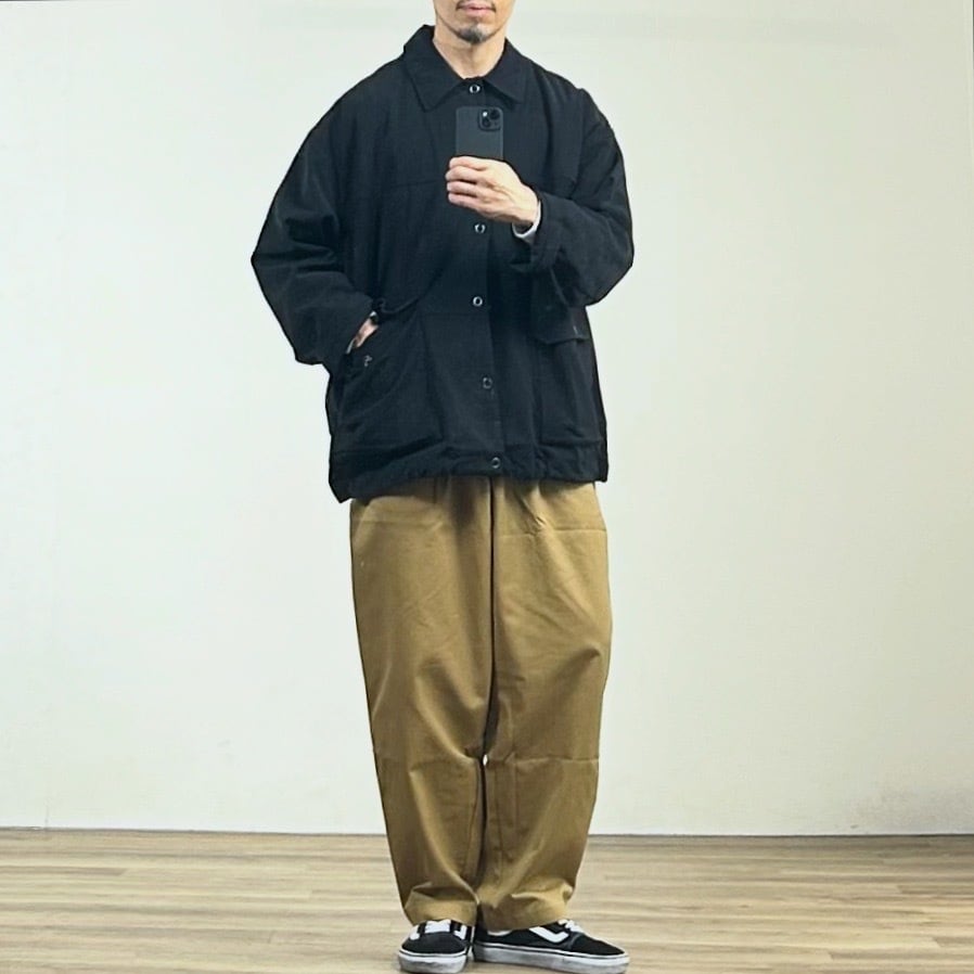 26SS》【KELEN】2TACK WIDE COCOON TROUSERS 