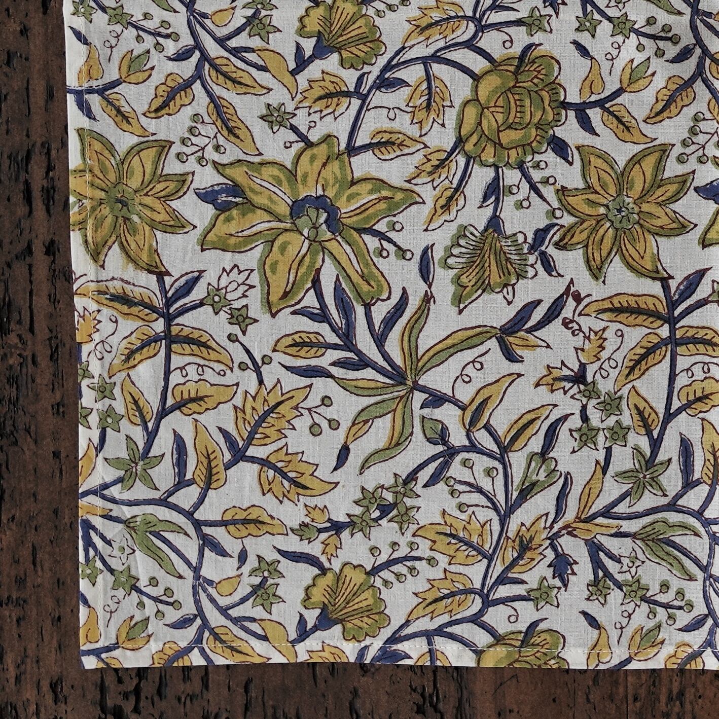 インド綿100% ブロックプリントバンダナ