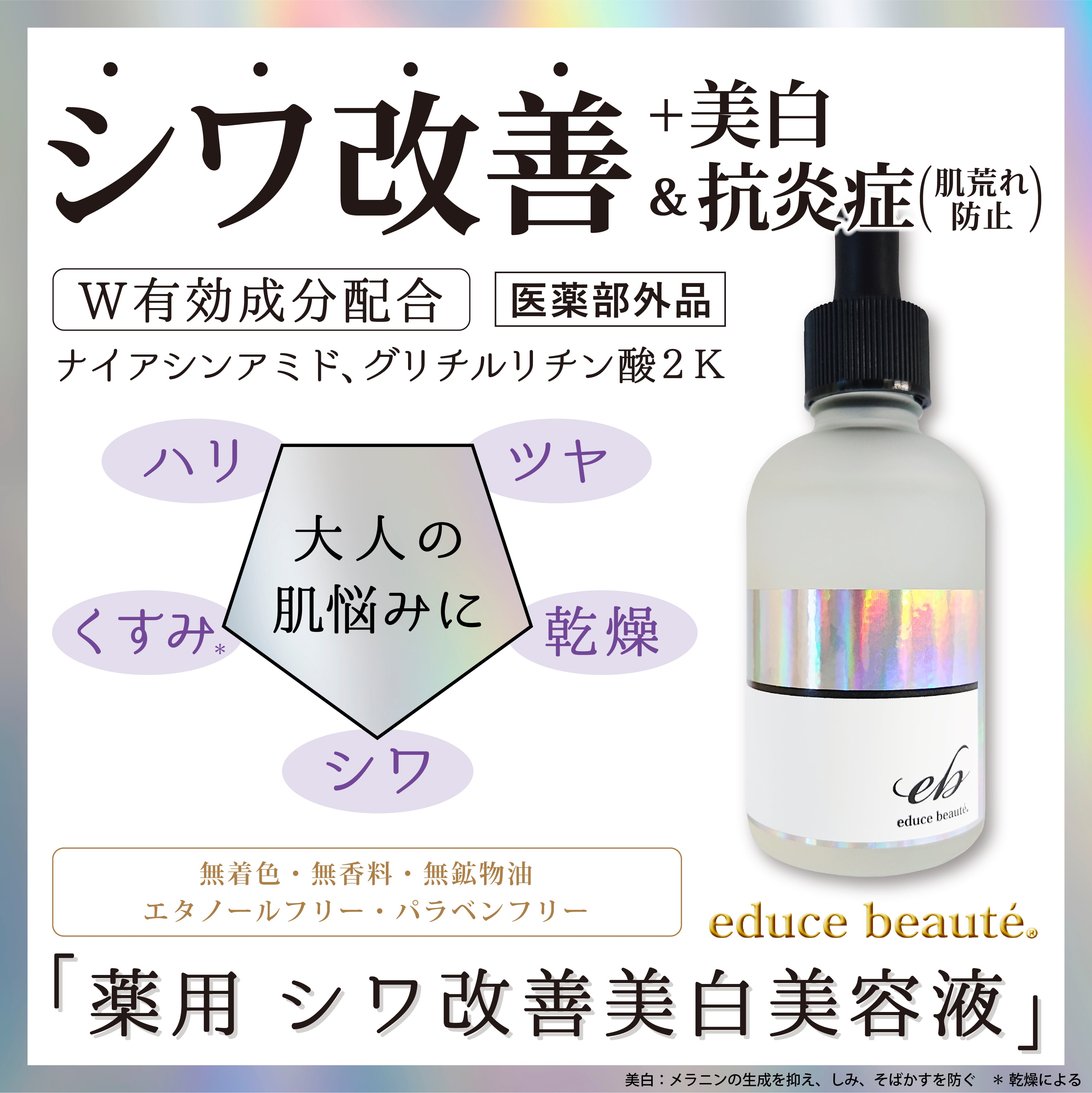 薬用 シワ改善美白美容液 60mL ＜医薬部外品＞[educe beaute] | a