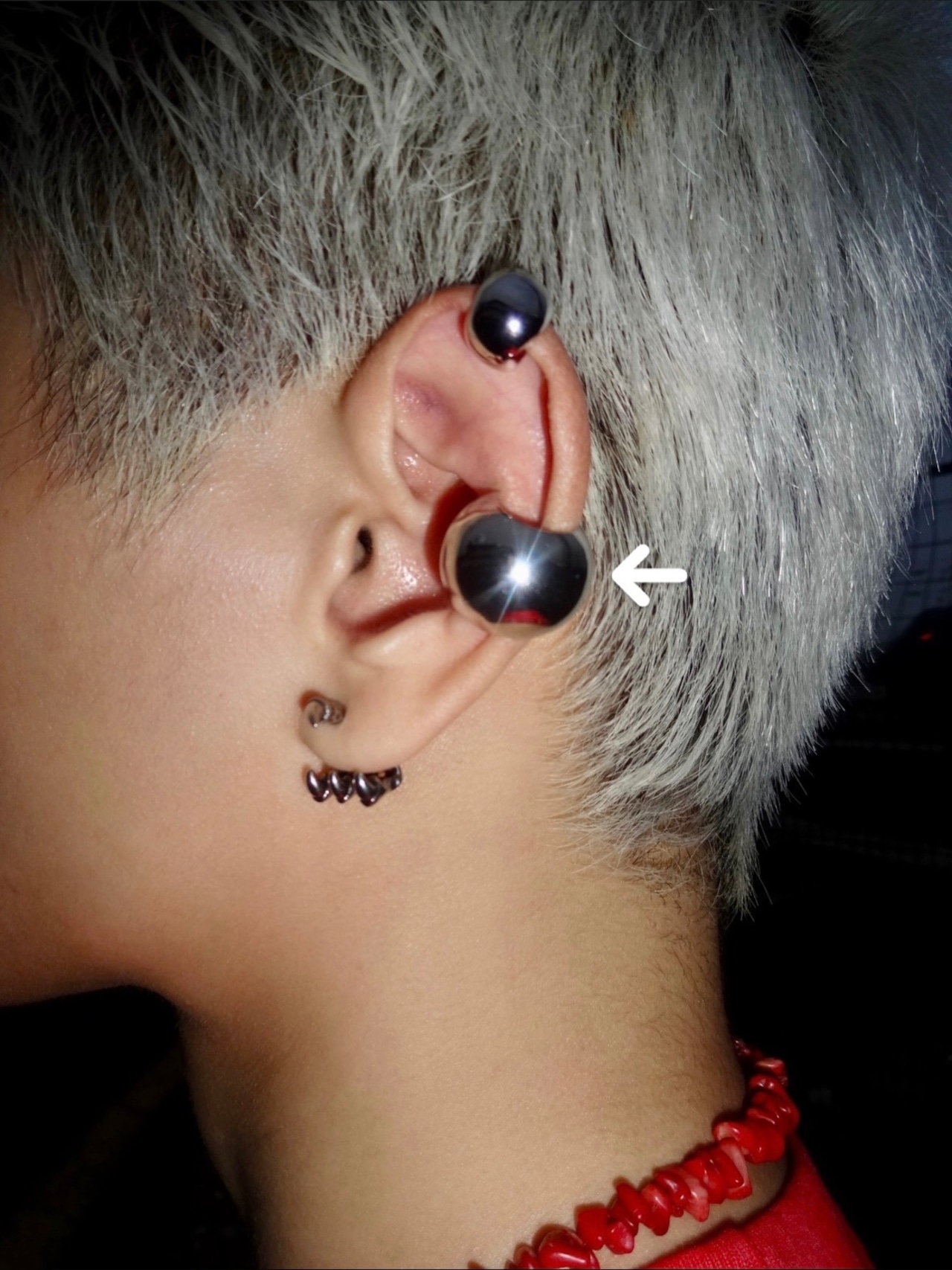 【PLANETSTUDIO】sphere volume ear cuff