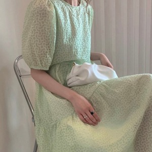 シアーデザインワンピース　A1799