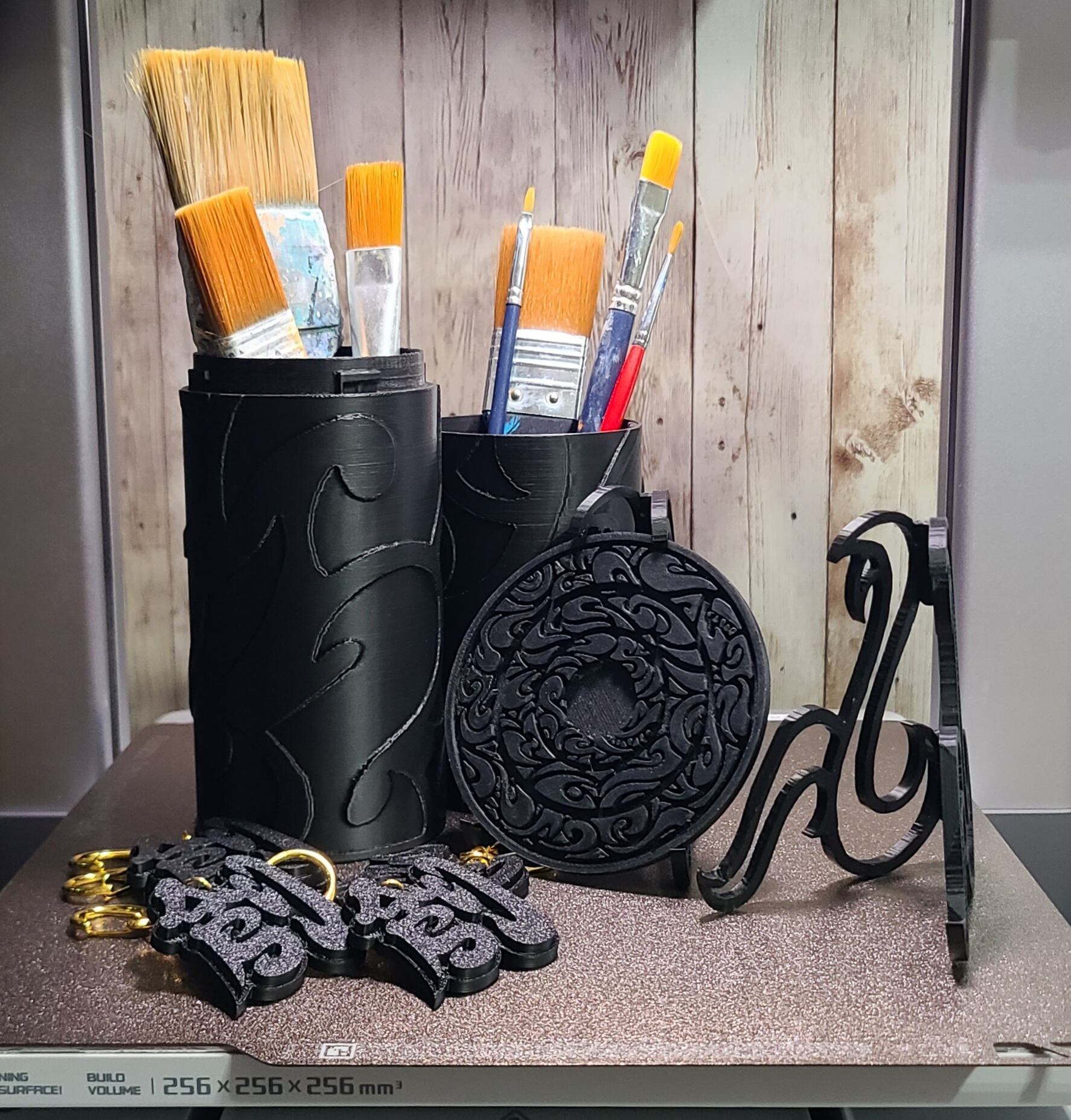 創” キーホルダー ”メタリックパープル