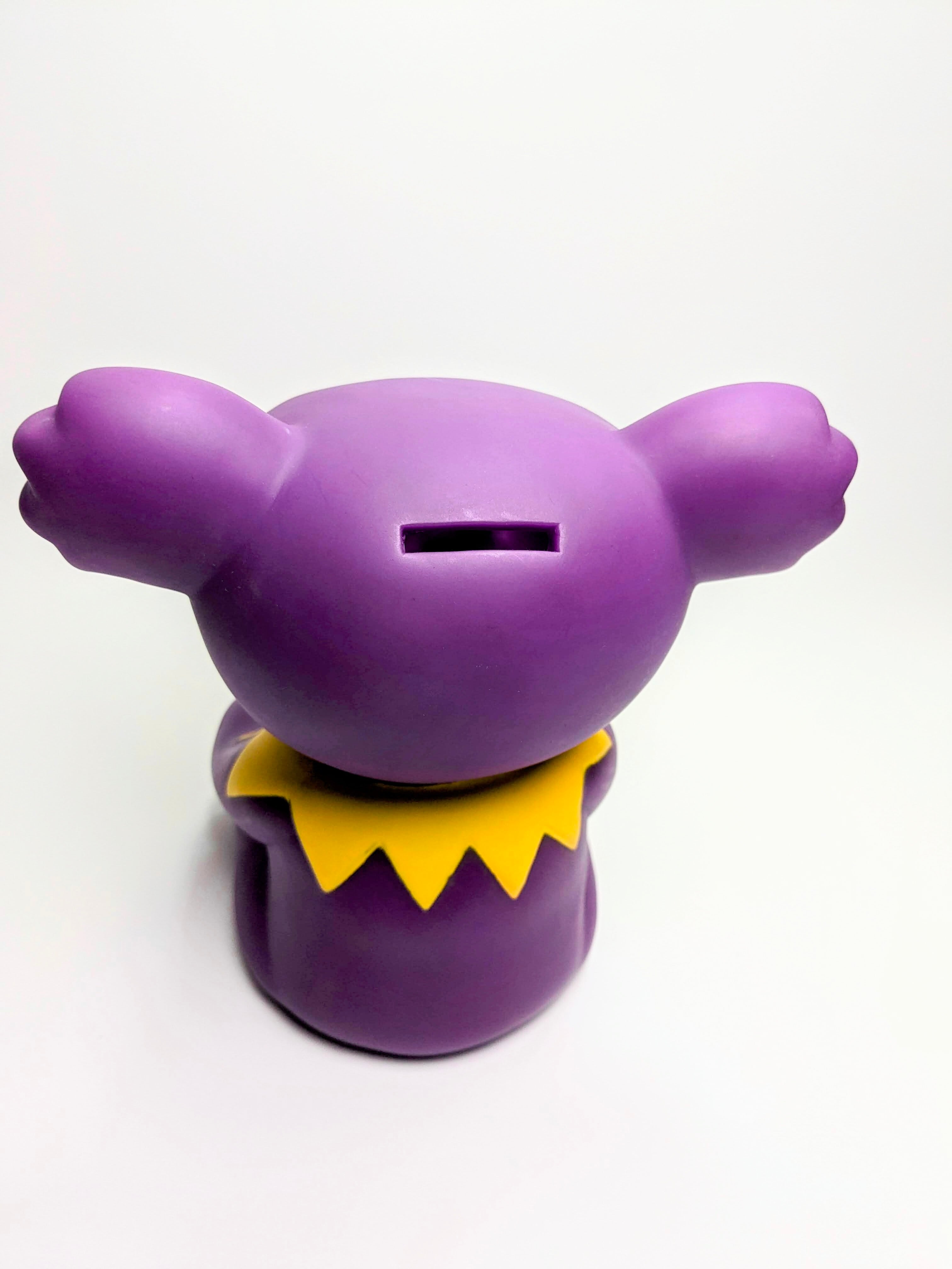 再入荷！【グレイトフル・デッド ( Grateful Dead)パープル】貯金箱 ベア コインバンク / ソフビバンク 〚アメリカン雑貨 アメトイ〛