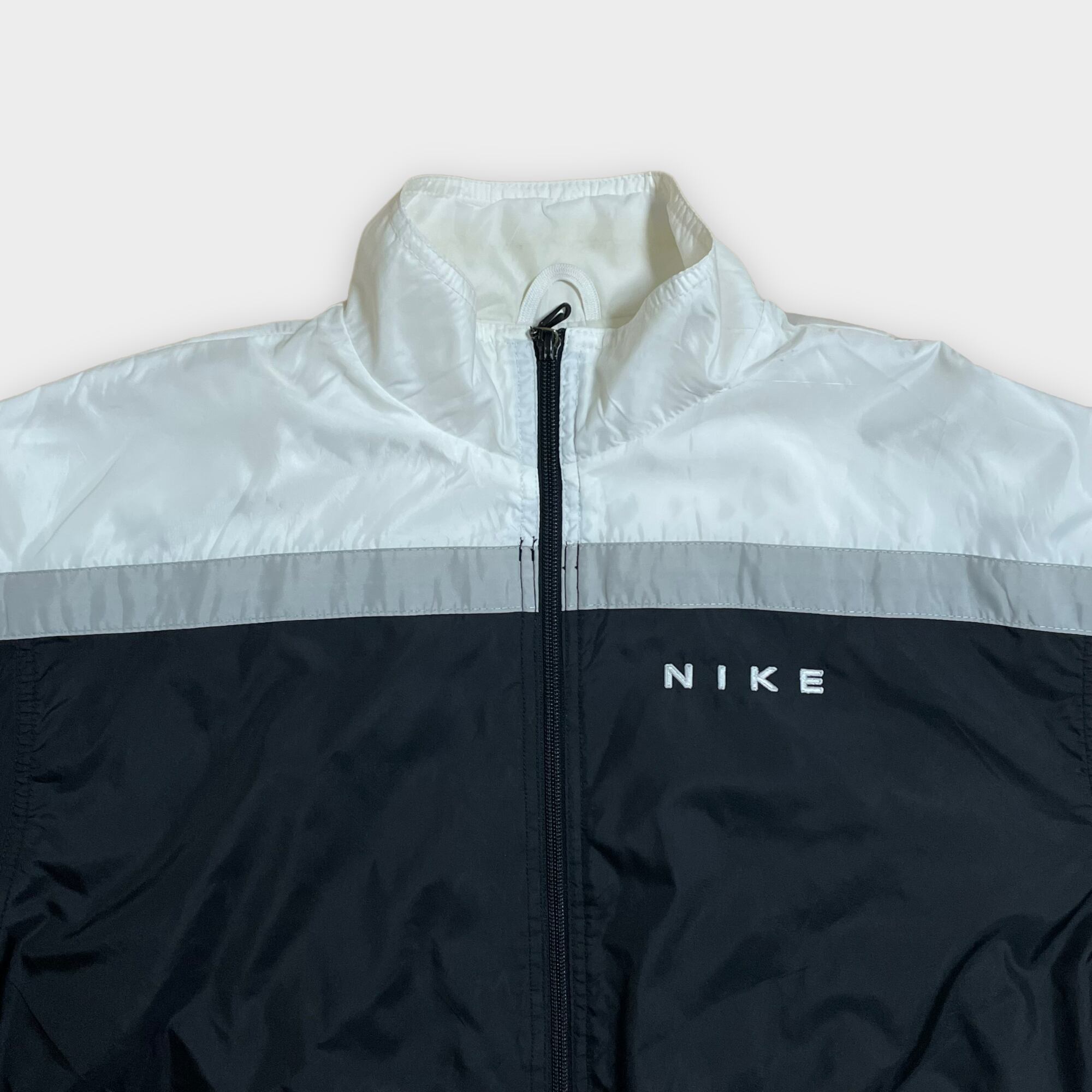 90S NIKE ナイキ　ジャケット　白　ワンポイント　レディースL