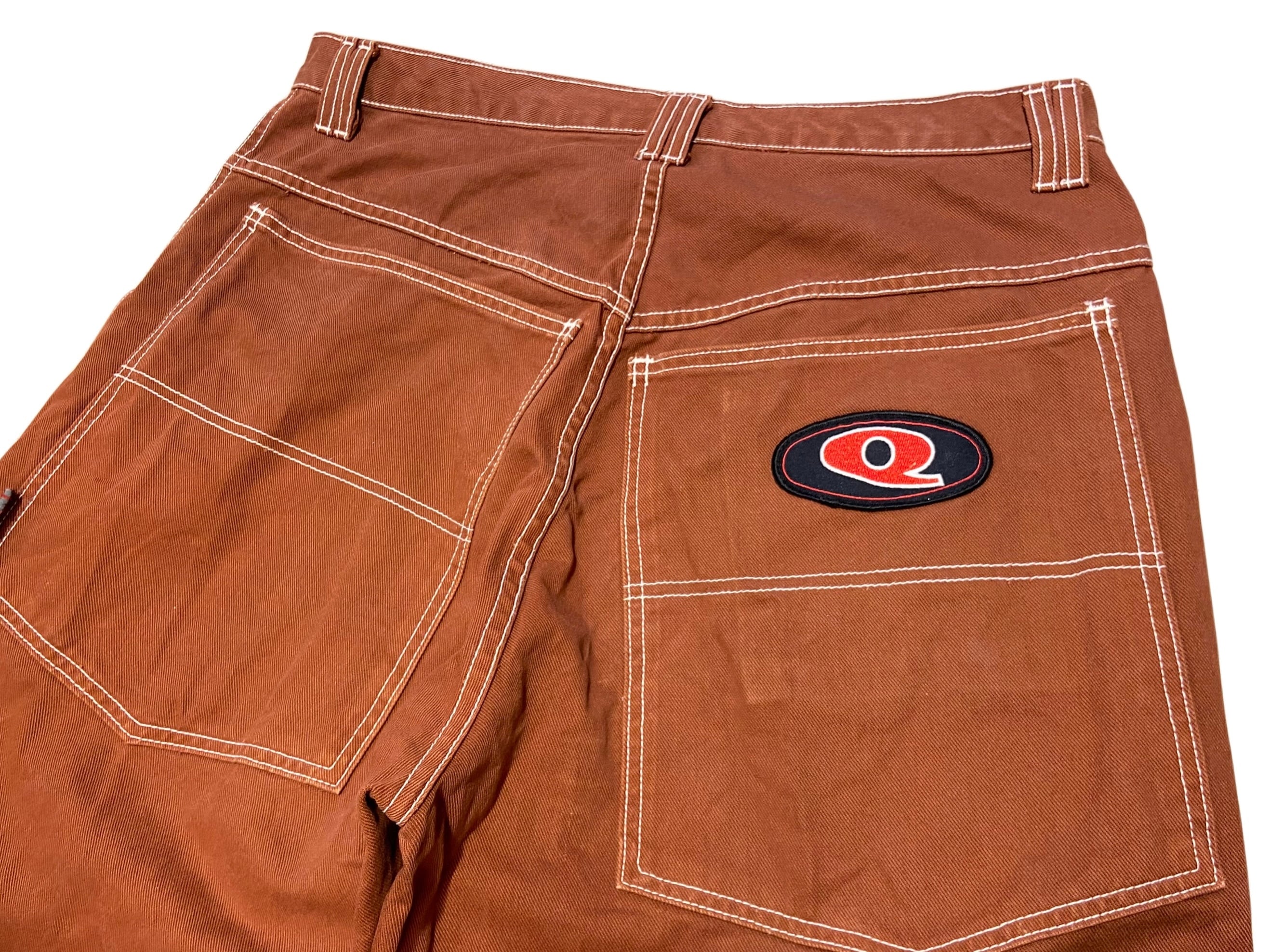 MADE IN USA 90s Q ambient wear 極太 バギー ジーンズ 【W38