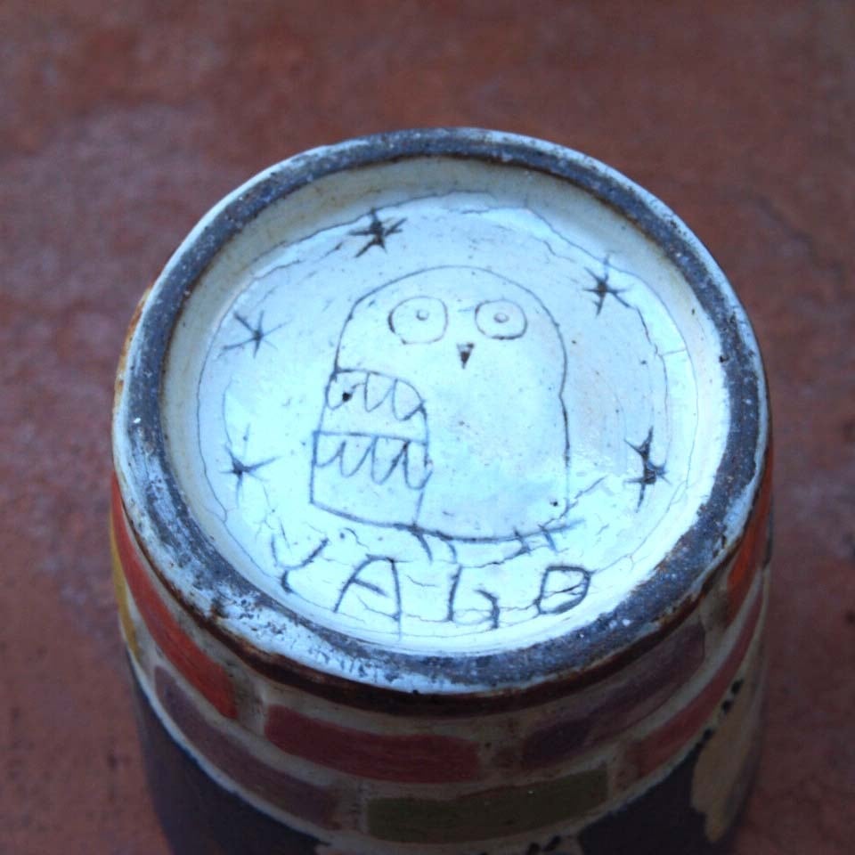 矢合直彦（陶）フリーカップ フクロウ | Galeria Mamica shop