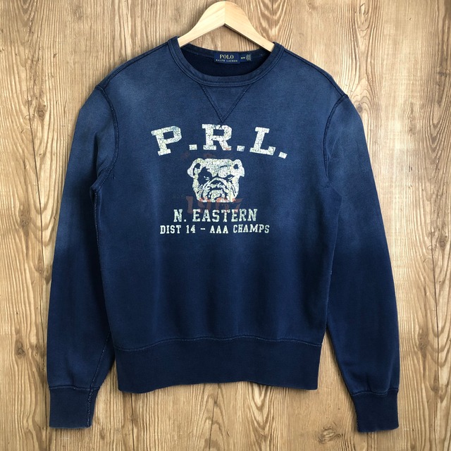 POLO RALPH LAUREN ポロ ラルフローレン USED加工 前V スウェット 