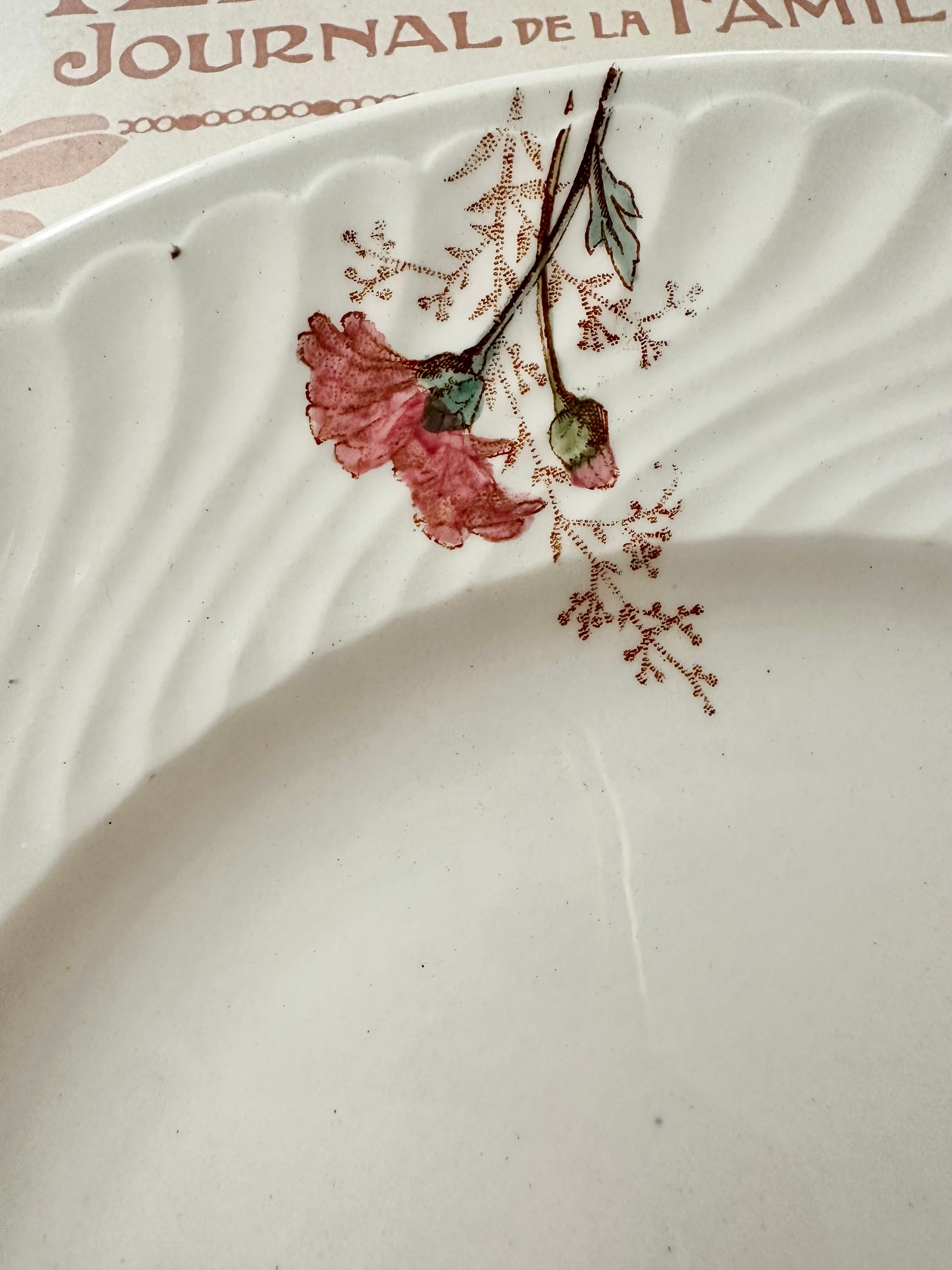 Lunéville K&G マーガレット多彩 アンティークプレート | Séléné Antiques