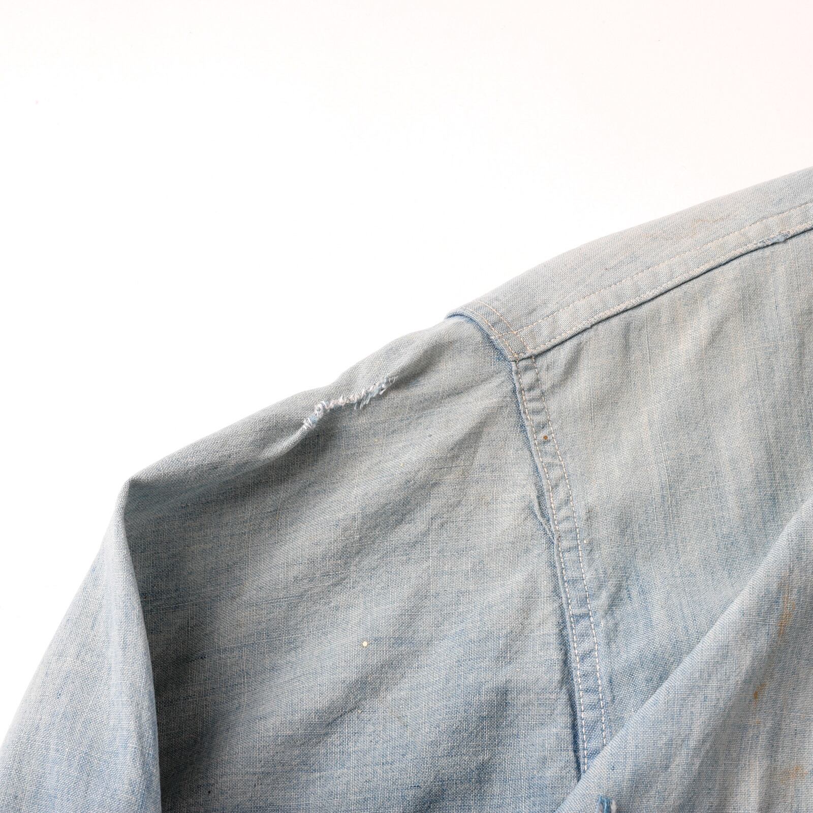 希少】50s BIG MAC special vintage chambray shirt big size made in