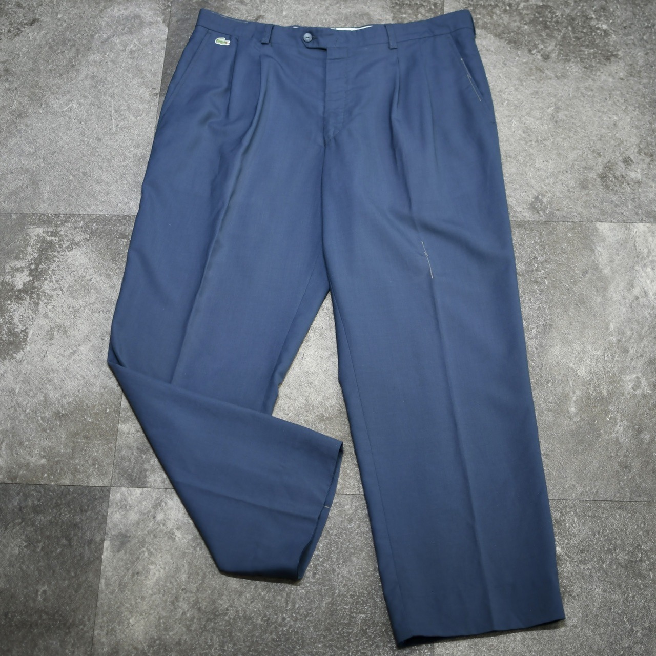 LACOSTE hand stitch design 2tuck slacks