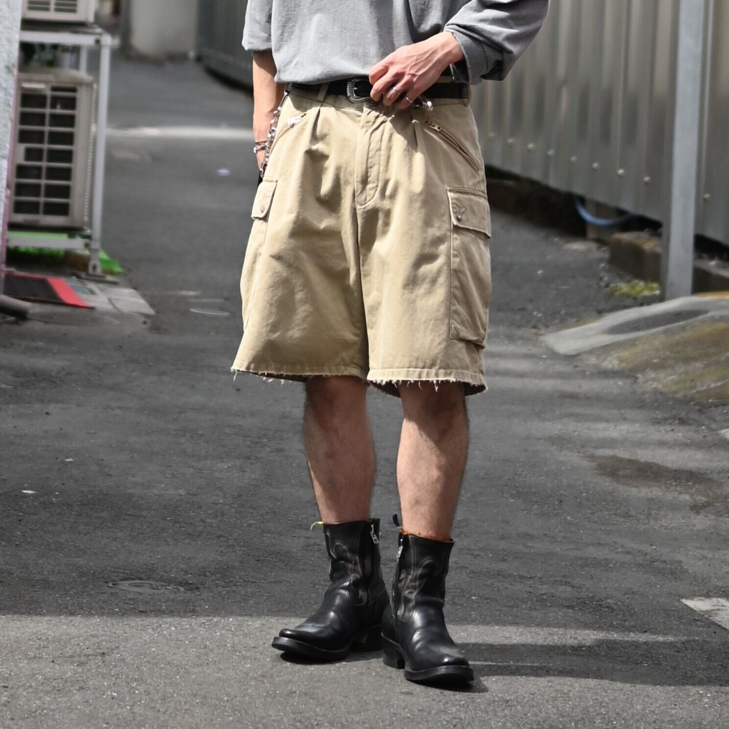 BOWWOW / US ARMY MOUNTAIN TROOPER SHORTS AGED | GANKO