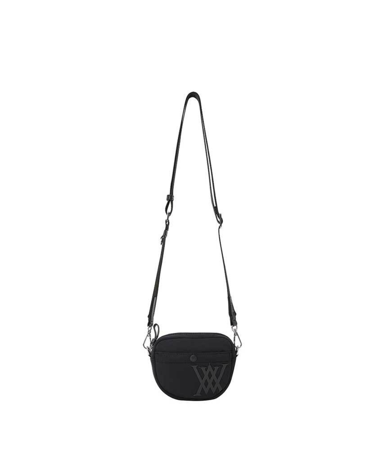 Crinkle Mini Shoulder Bag [サイズ: F (AGCUUBG10BKF)] [カラー: BLACK]