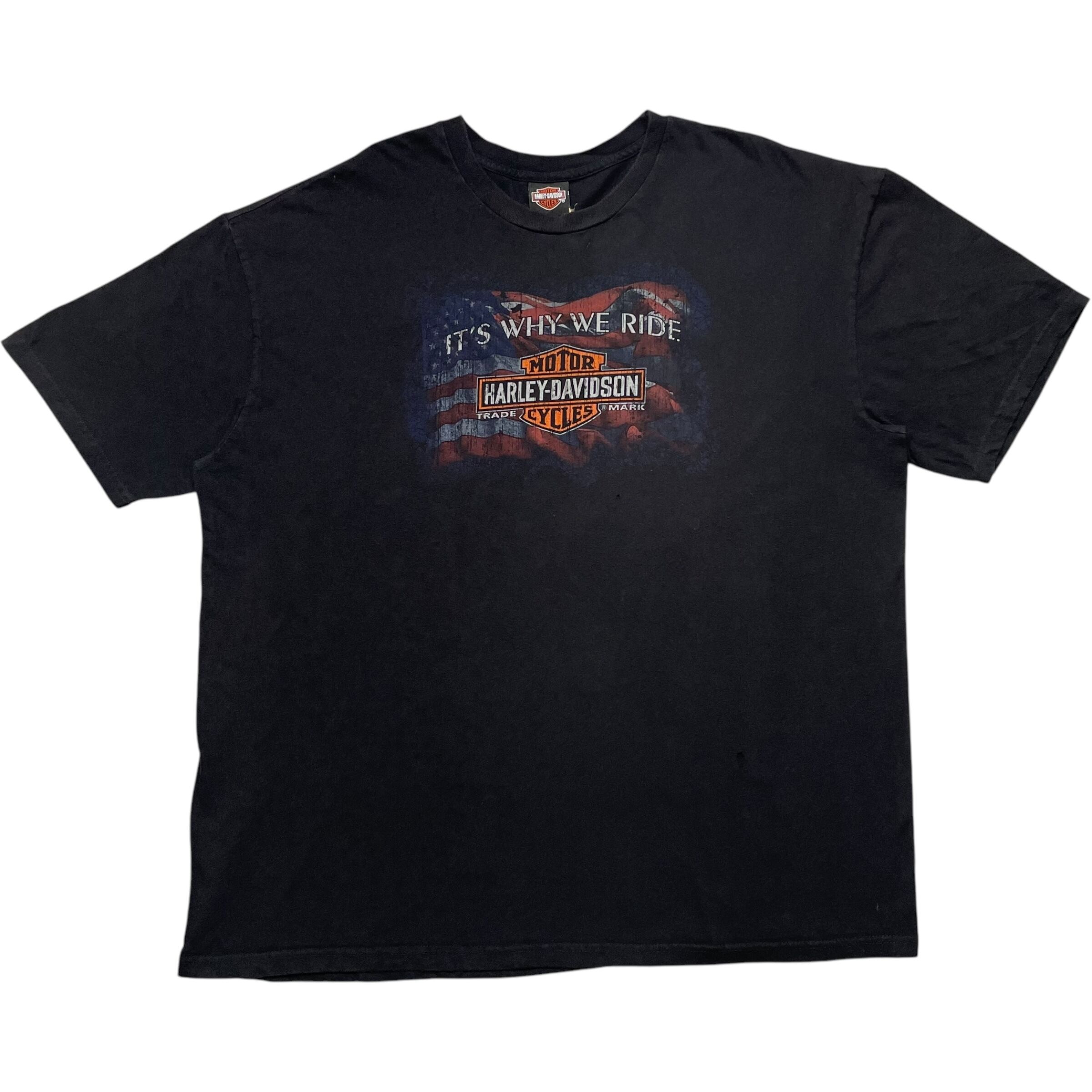 《XXXL》 Harley-Davidson ハーレーダビッドソン Tシャツ 両面プリント ブラック USA製 no.6597