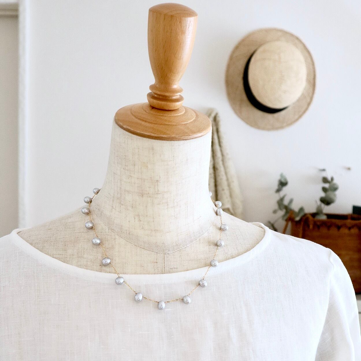 再入荷／Grey color pearls／Necklace | koaniani