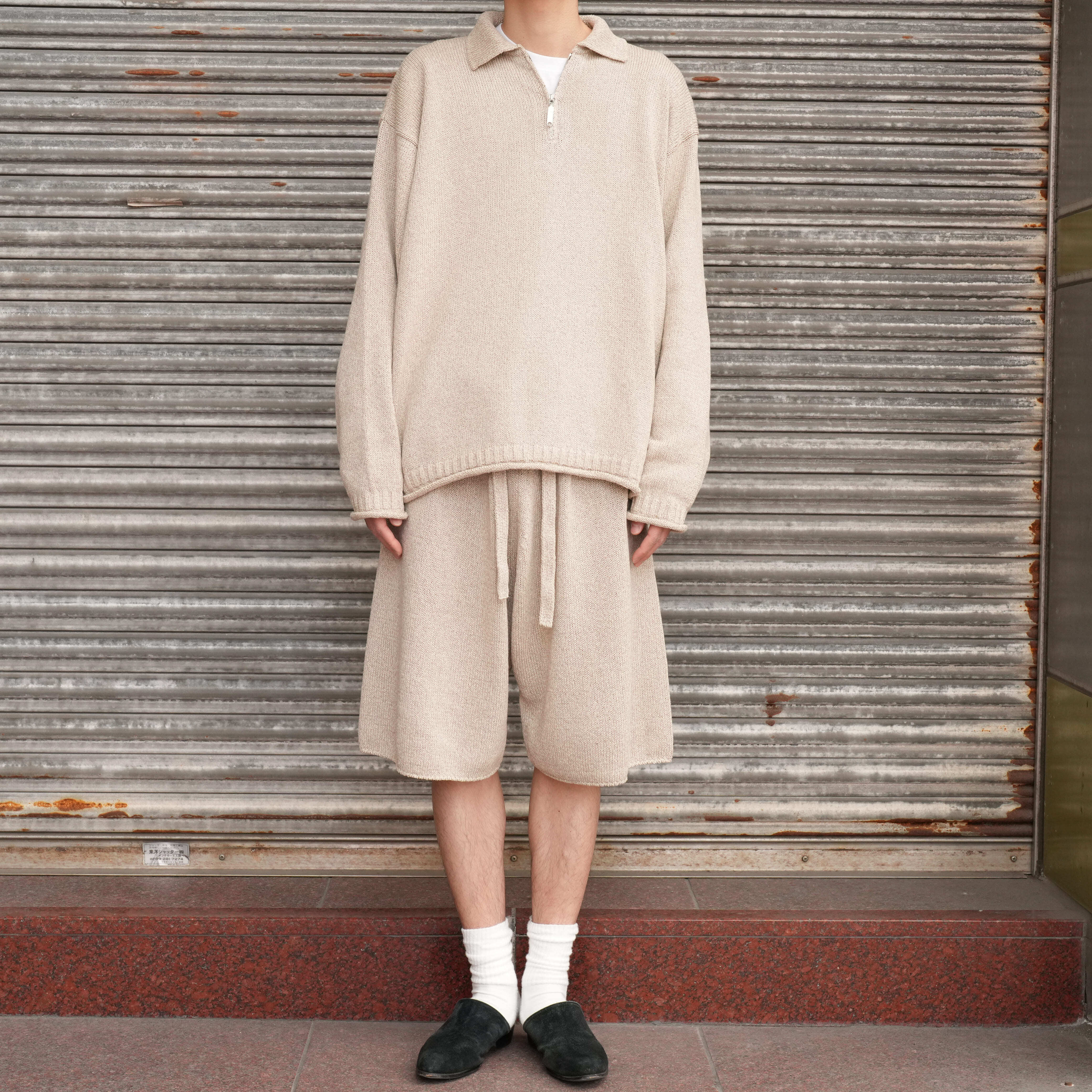 Olde H & Daughter ニット　シルクコットンショートパンツ Olde H & Daughter(オールドエイチアンドドーター)25SS 