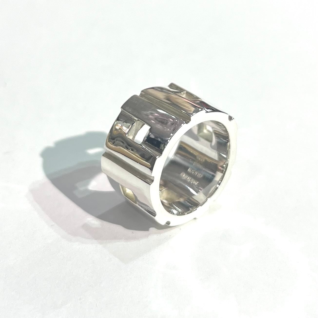 SALE 【GUCCI】2058 グッチ 指輪ワイドパネルリング 13号／幅1.2cm