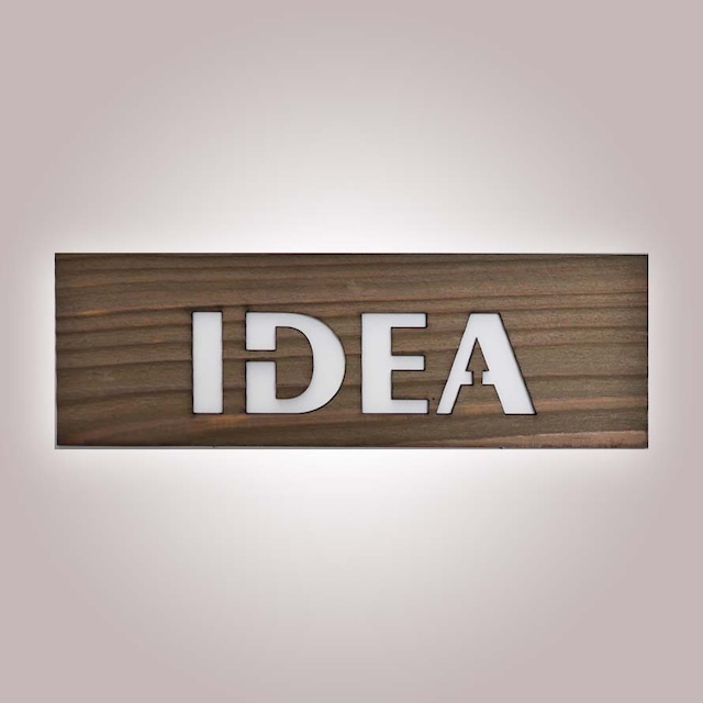 ワードプレート　IDEA　ビター