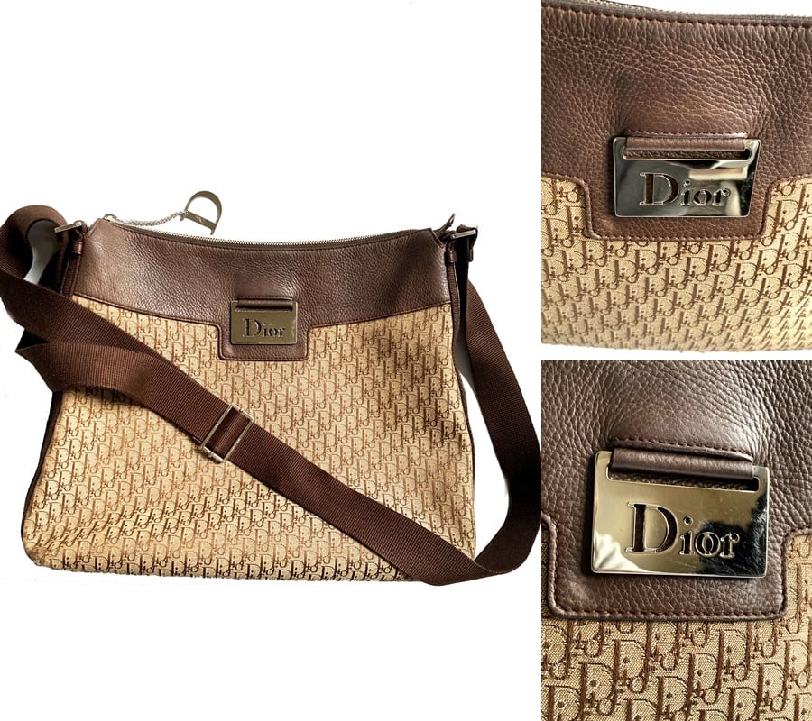 Christian Dior クリスチャンディオール レザー Dior プレート