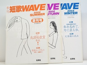 （雑誌）短歌WAVE　創刊号-3号　3冊　/　玉城入野　編　[31968]