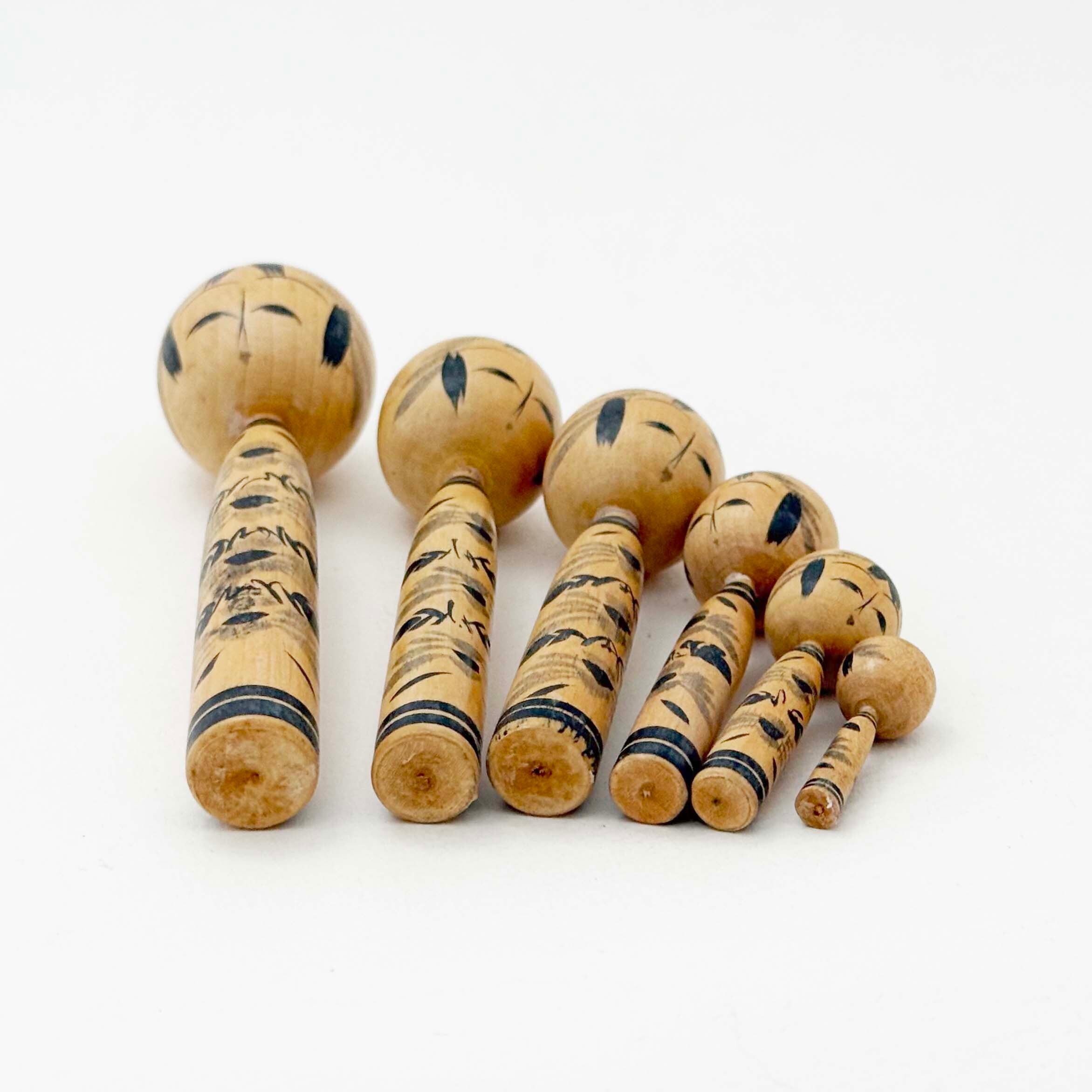 無銘こけし小寸6本セット