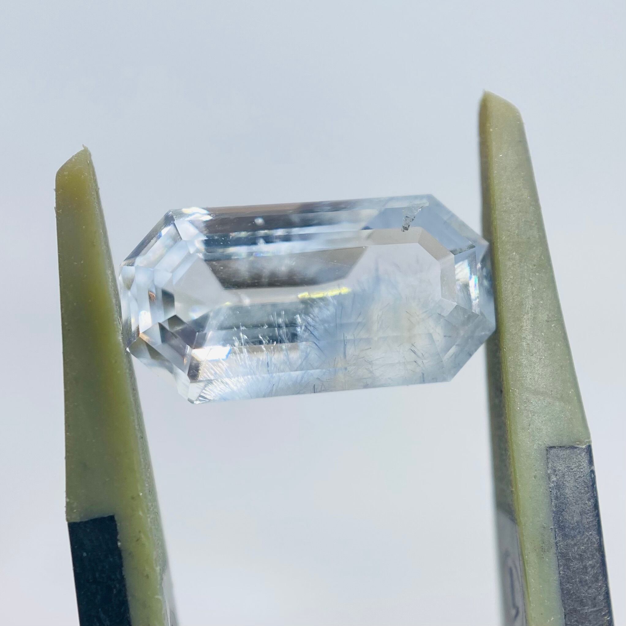 冬景色　デュモルチェライトインクオーツ