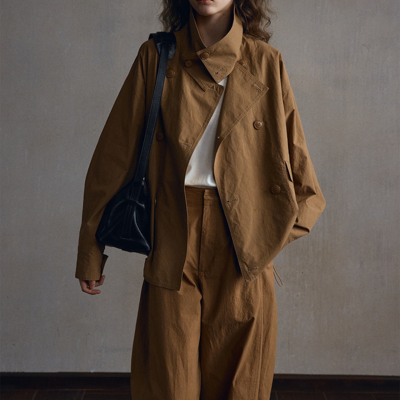 Drop Shoulder Shirt Jacket【3color】 T4359