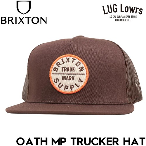 BRIXTON ブリクストン OATH MP TRUCKER HAT スナップバック メッシュキャップ 帽子 メンズ レディース 11627 CHCCH 26SP 日本代理店正規品