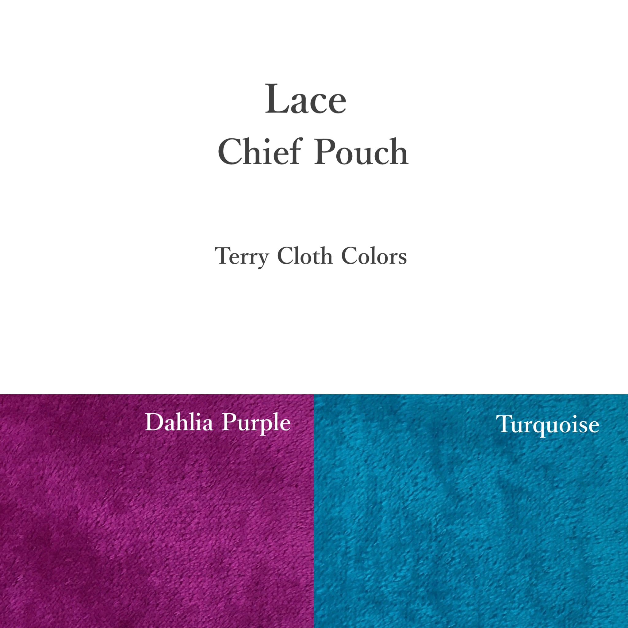 Mon Luxe レース チーフポーチ タオル地 Lace Chief Pouch | Mon Luxe