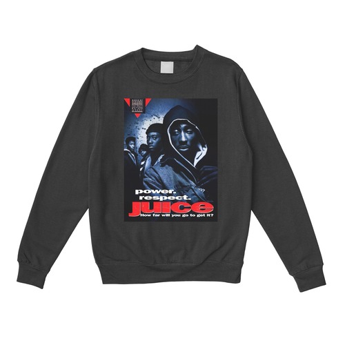 2pacjuice.Crewneck sweat (black/white)