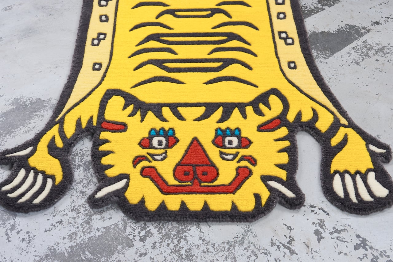 Tibetan Tiger Rug 《Sサイズ•ウール・オリジナル5・yellow 598