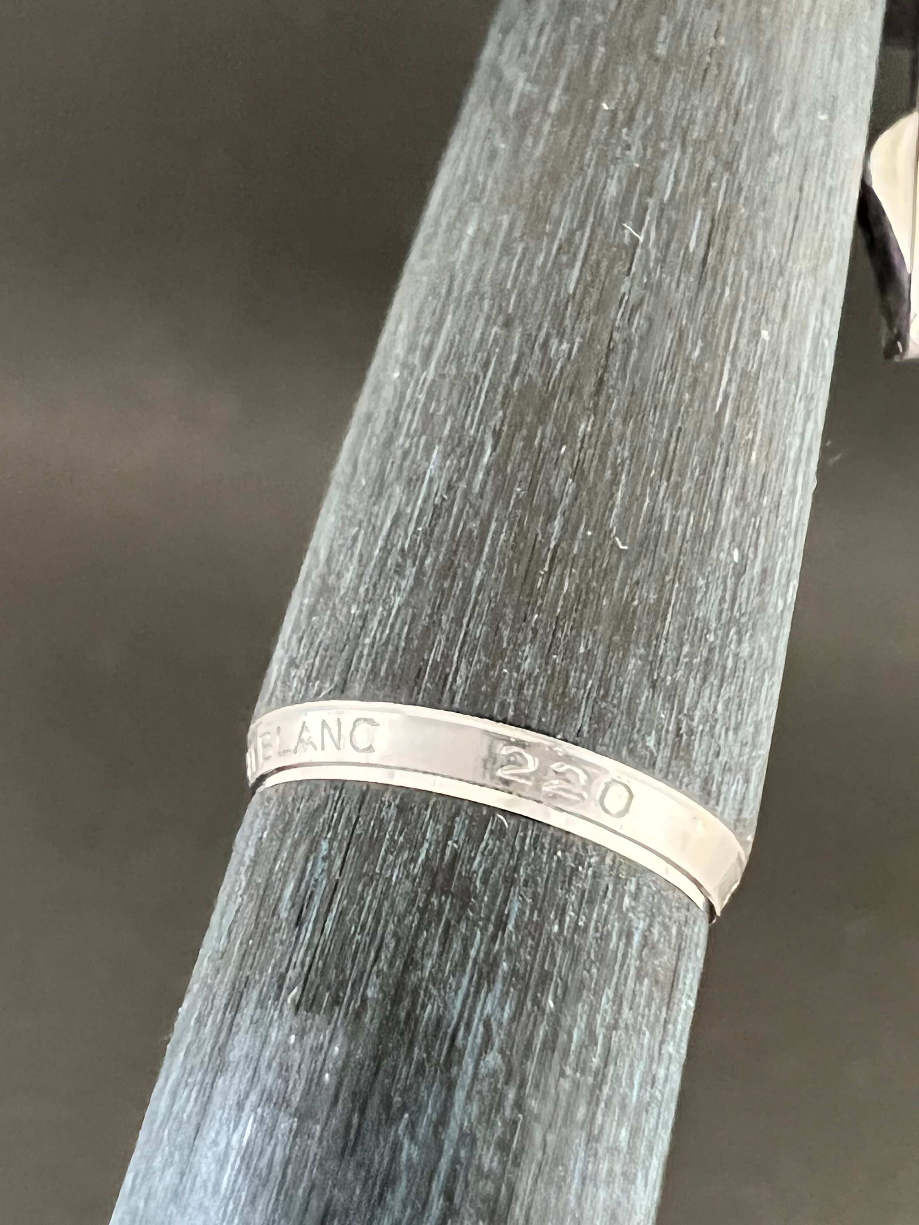 70s モンブラン 220 シルバートリム MONTBLANC 220 （極細字） 14K