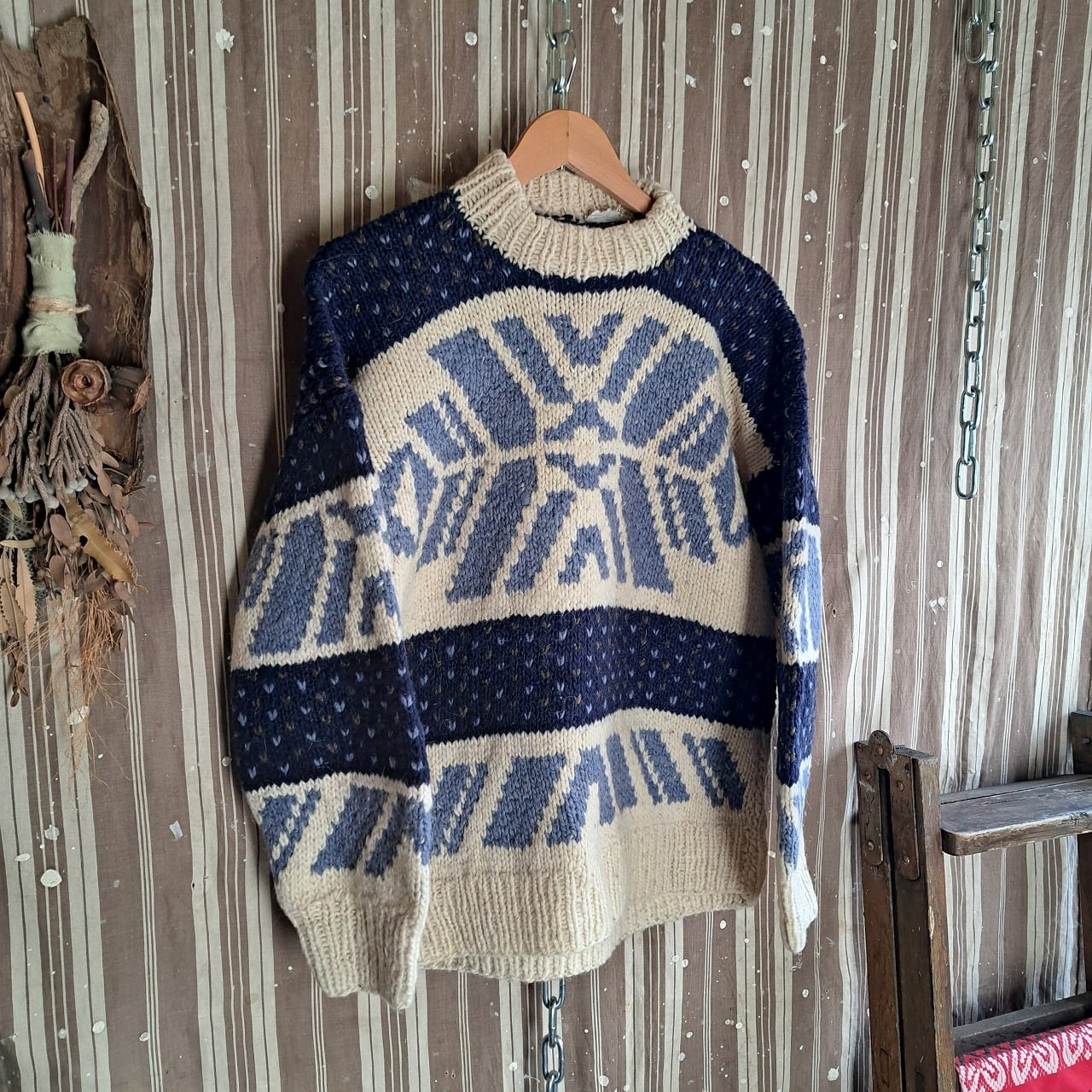 エクアドル製 ネイティブ柄セーター used [512003] | VACFF