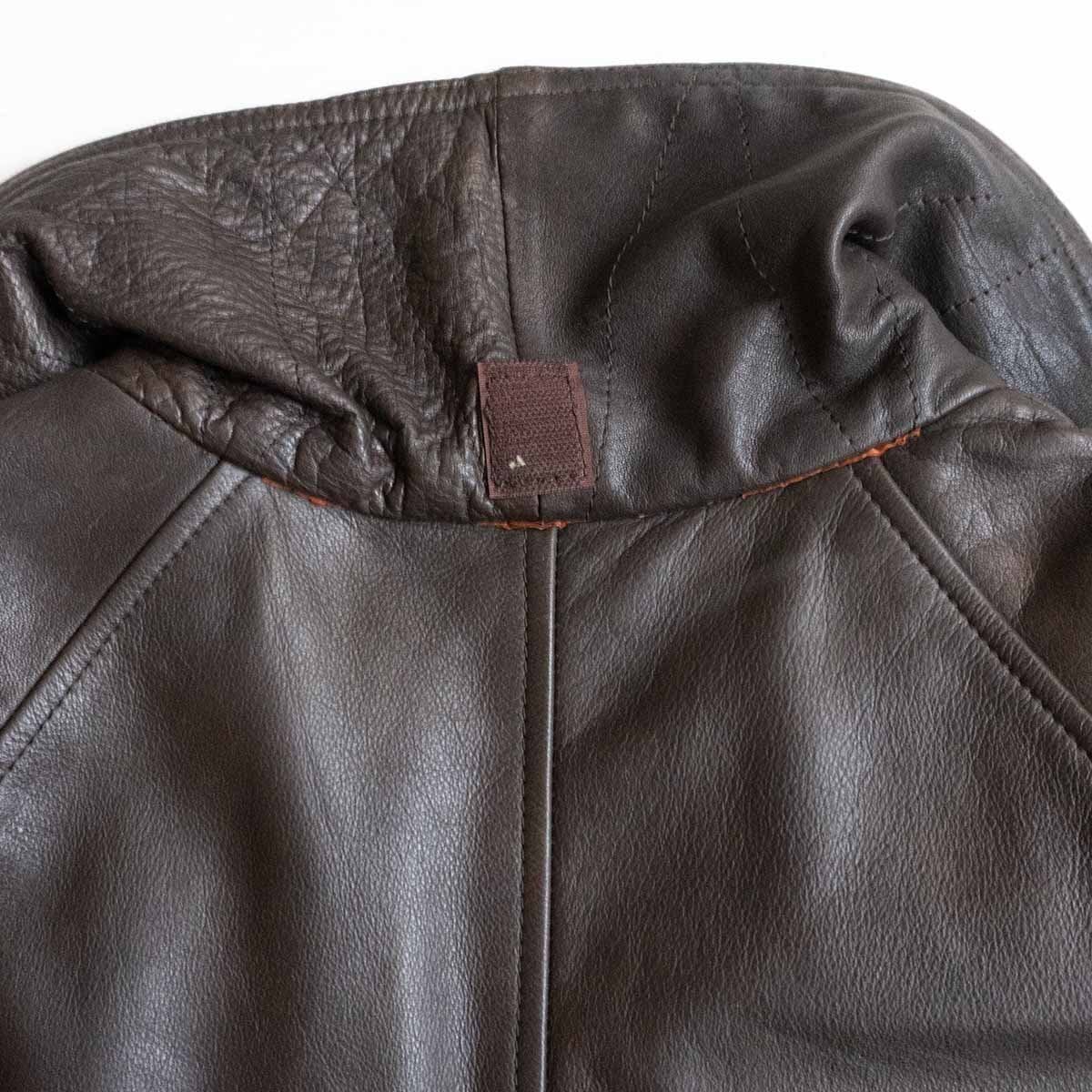 80S/MASSIMO OSTI】BONEVILLE【80s レザー ジャケット】46 80S/MASSIMO OSTI】BONEVILLE【80s レザー ジャケット】46